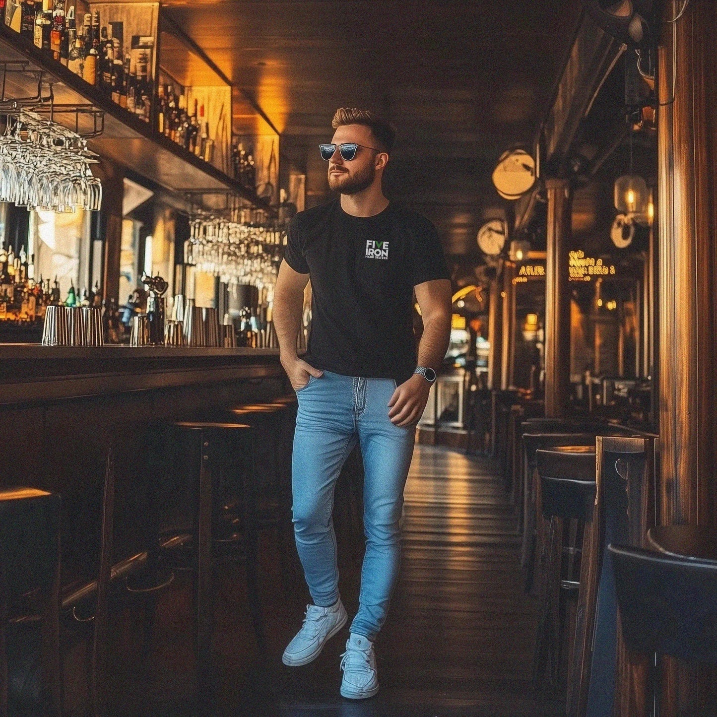 Five Iron Black T-Shirt