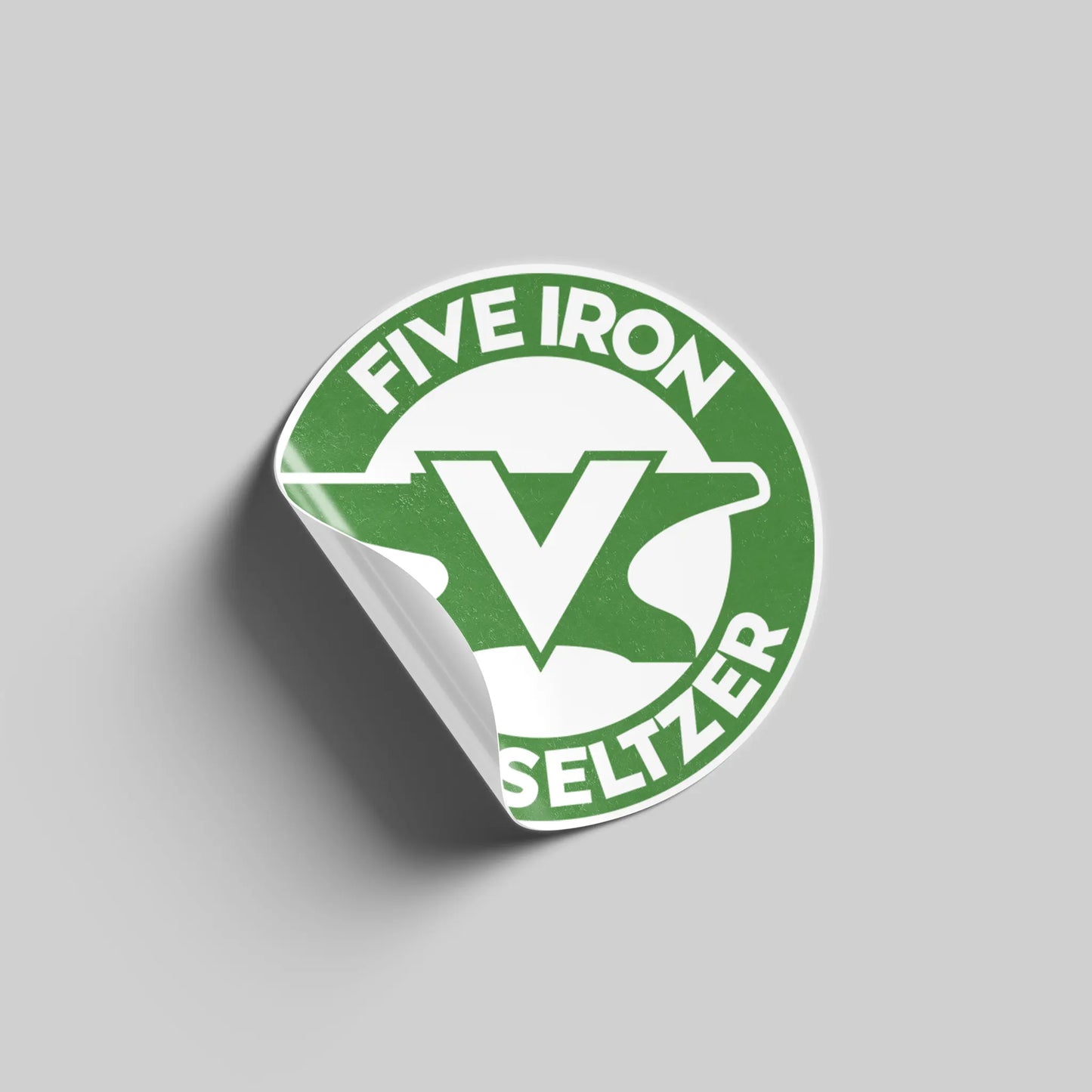 Five Iron Round Sticker