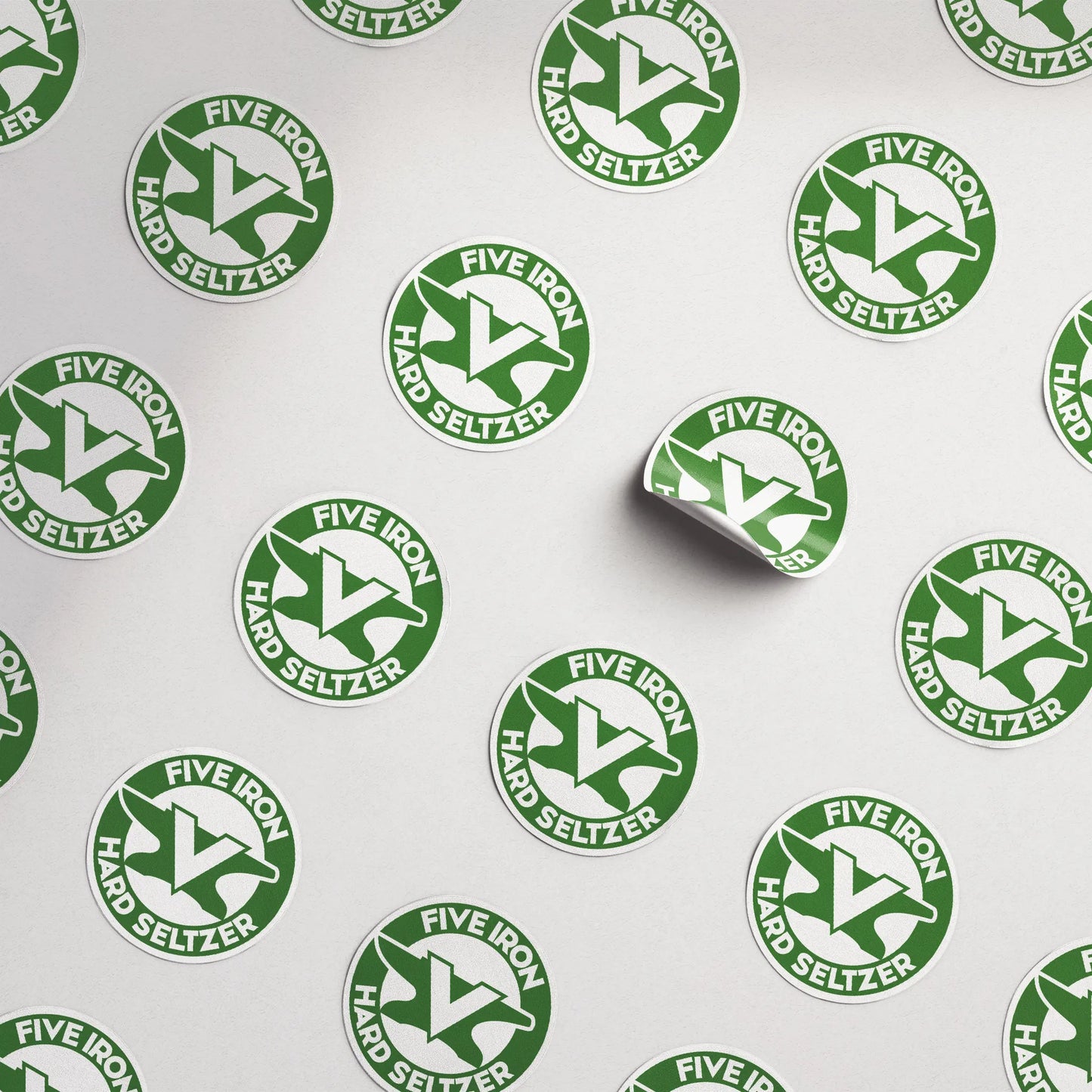 Five Iron Round Sticker
