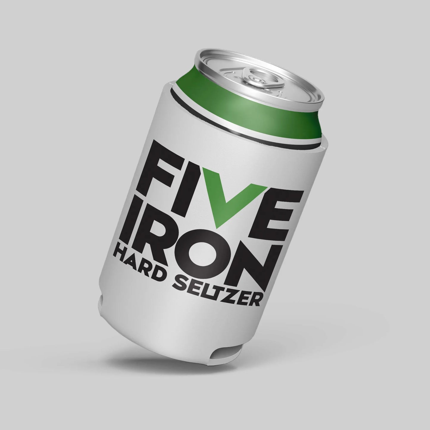Five Iron White Koozie